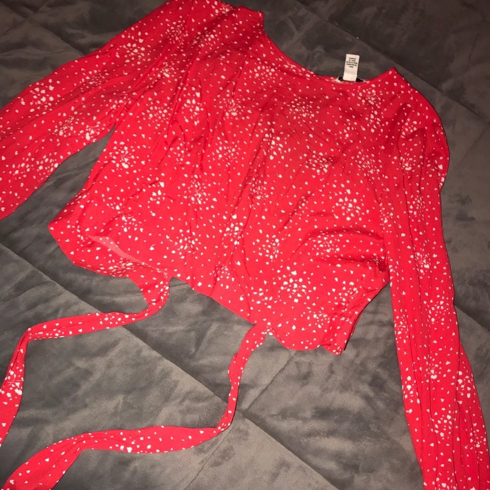 Red crop forever 21 shirt